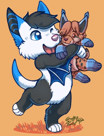 Chibi plushie hug