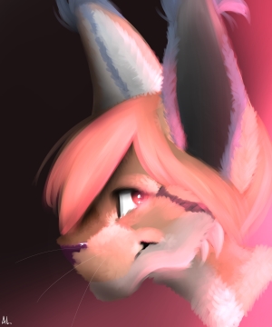 Painted headshot